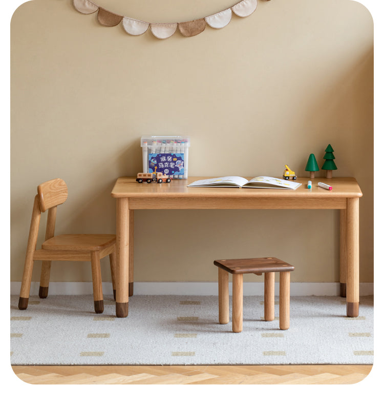 Oak Solid Wood Handmade Children's StudyTable