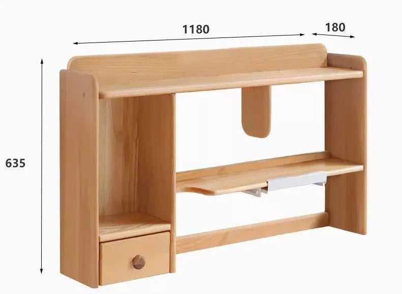 Oak, Beech Solid Wood Shelf Bookshelf
