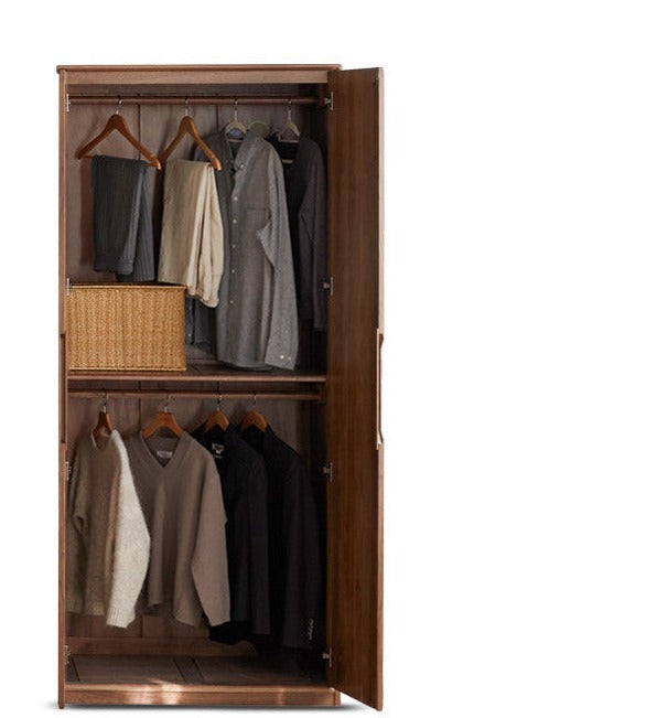 Black Walnut Solid Wood Large Wardrobe.