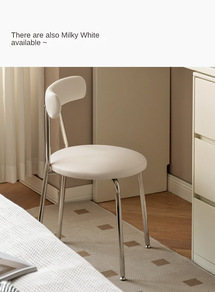 Makeup Soft White/Black Chair