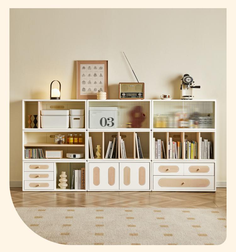 Rubber Solid wood Free Combination TV Cabinet.