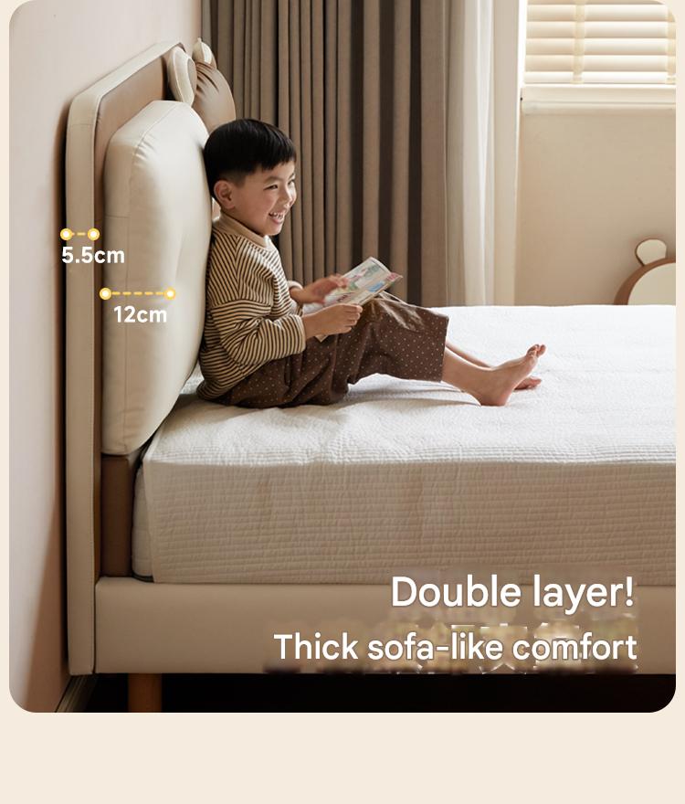 Organic Leather Children's Soft Bag Boy and Girl Bed