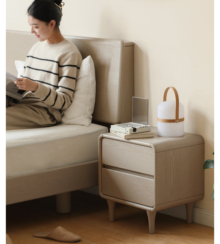 Tulipwood Solid Wood Nightstand Light Luxury.