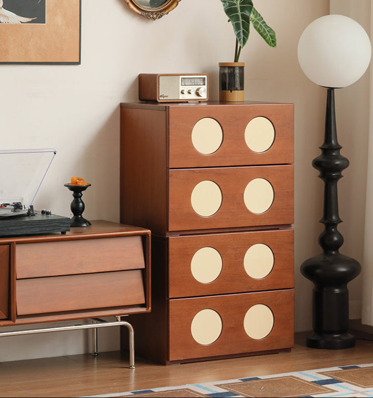 Poplar Solid Wood Ancient Style Module Combination TV Cabinet.