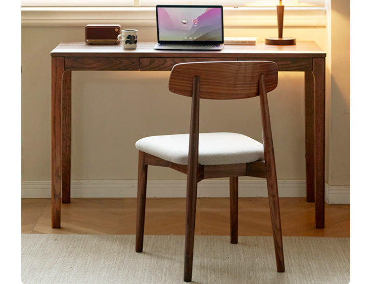 Oak, Beech Solid Wood Walnut Color Office Desk