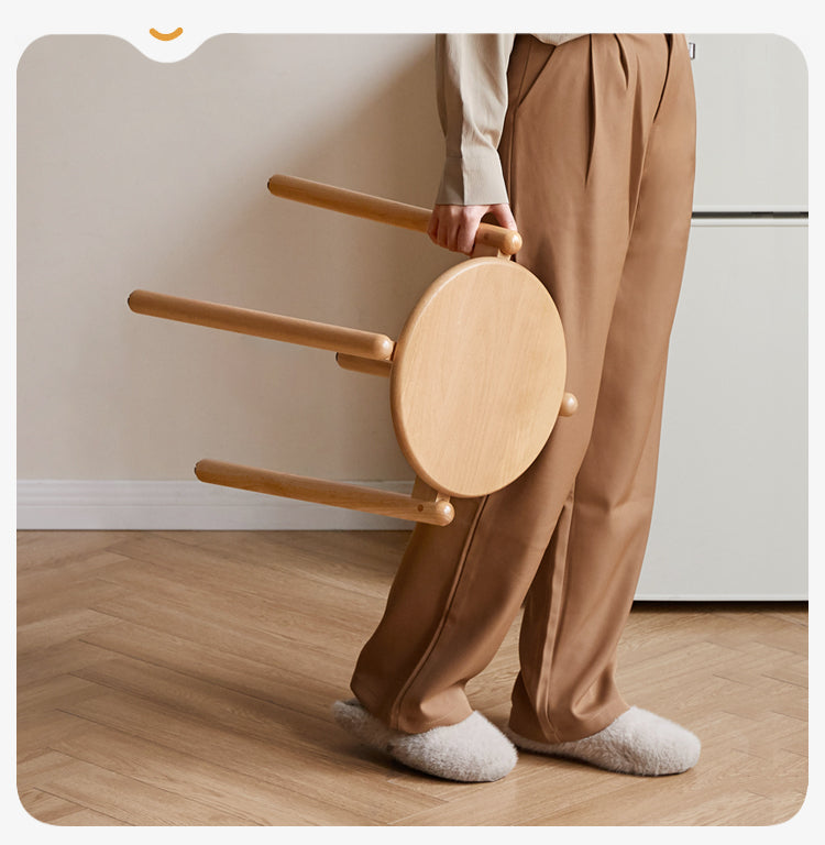 Beech Solid Wood Stackable Stools