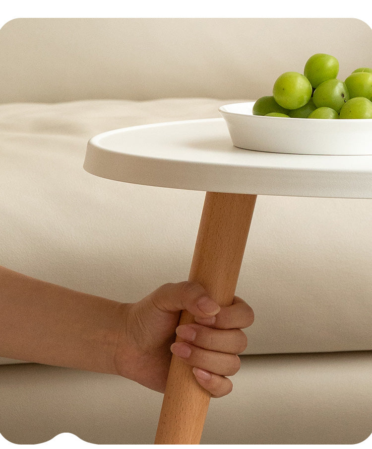 Ash Solid Wood Small Round Table