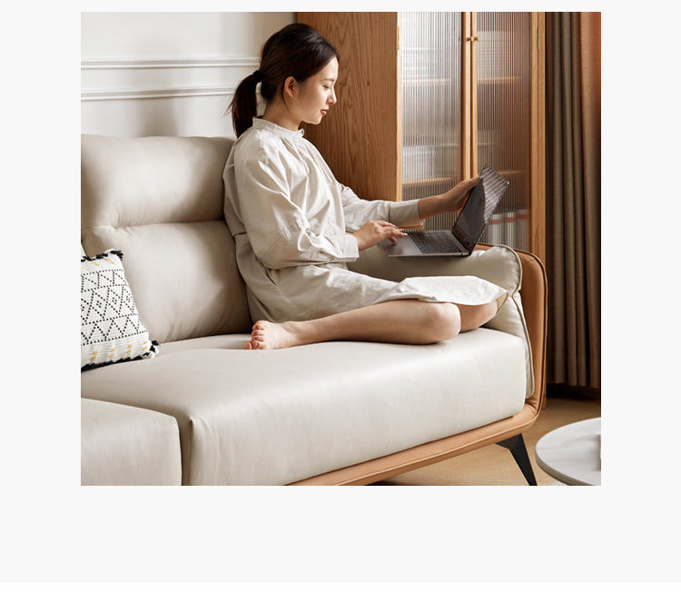 Technology Fabric High Back Corner Sofa.