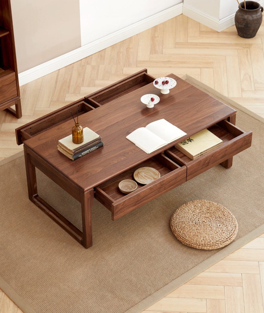 Ash, Black Walnut, Oak Solid Wood Simplified Tea Table