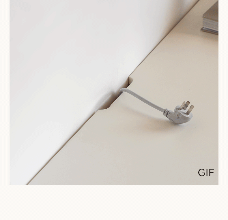 Solid Rubberwood TV Cabinet French Cream Style and Integrated Storage