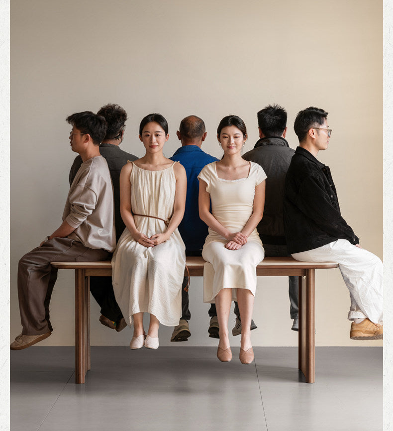 Black Walnut Solid Wood Vintage Style Slab Dining Table