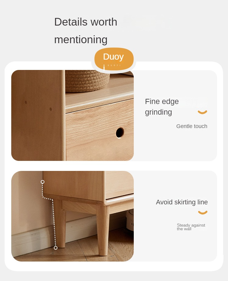 Beech Solid Wood Bookcase Combination