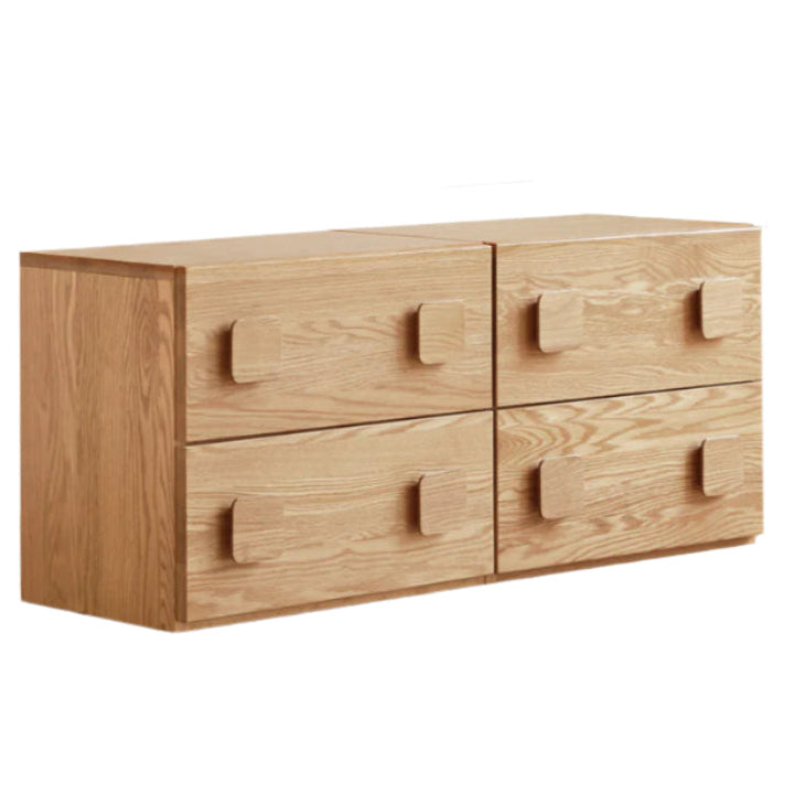 Oak, Ash Solid Wood Modern TV Stand