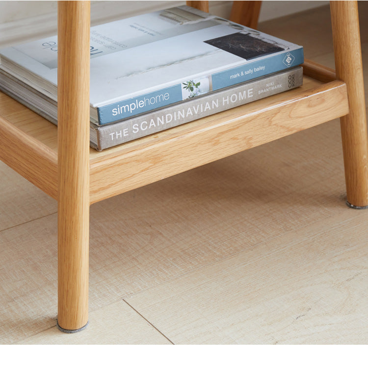 Oak Solid Wood Modern Nordic Side Table
