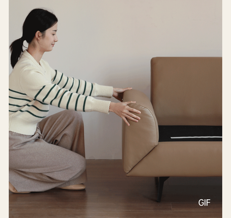 Fabric Straight Sofa Modern Simple,