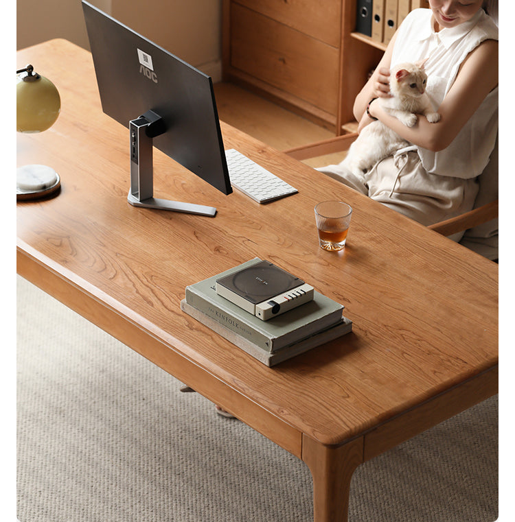 Cherry Solid Wood Large Office Table