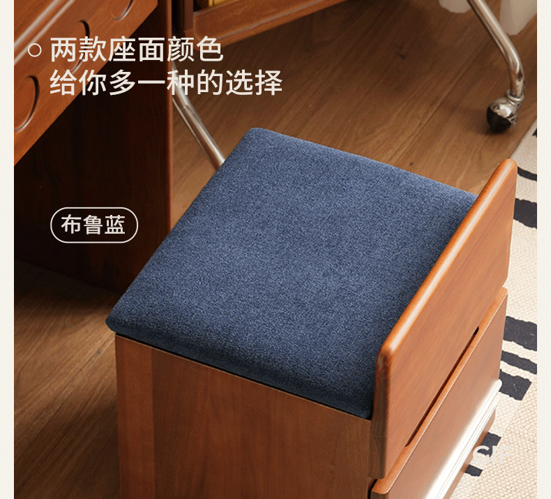 Tulipwood Solid Wood Classic Vintage Vanity Table.