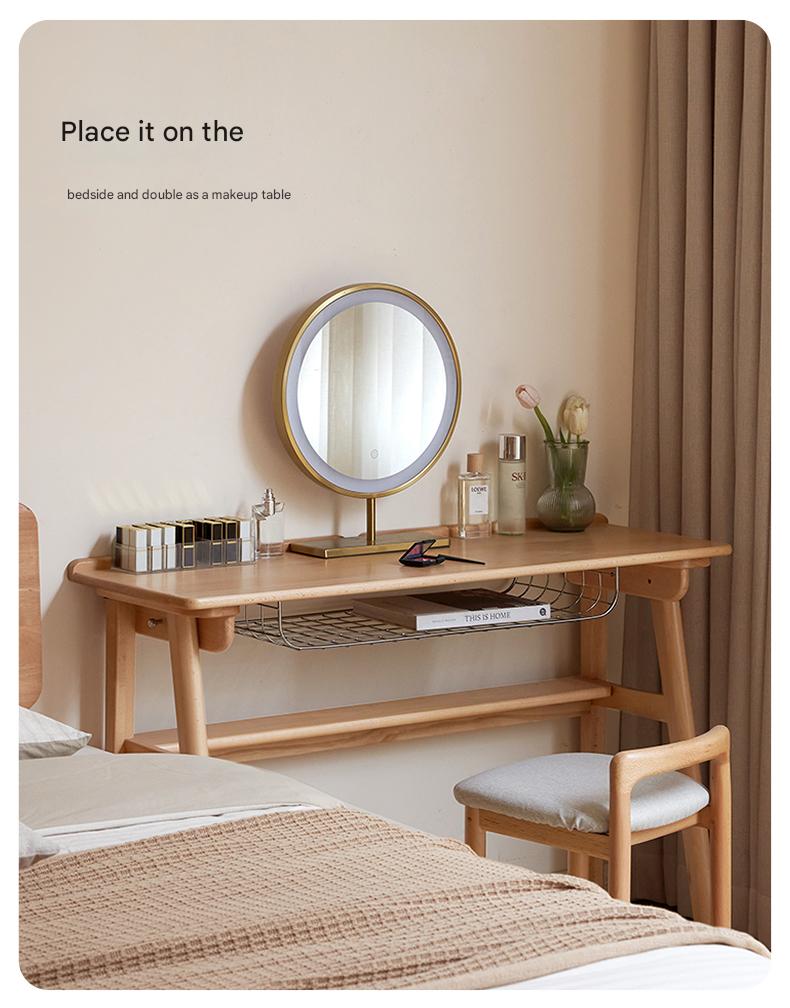 European Beech Solid Wood Ultra Narrow Writing Desk.