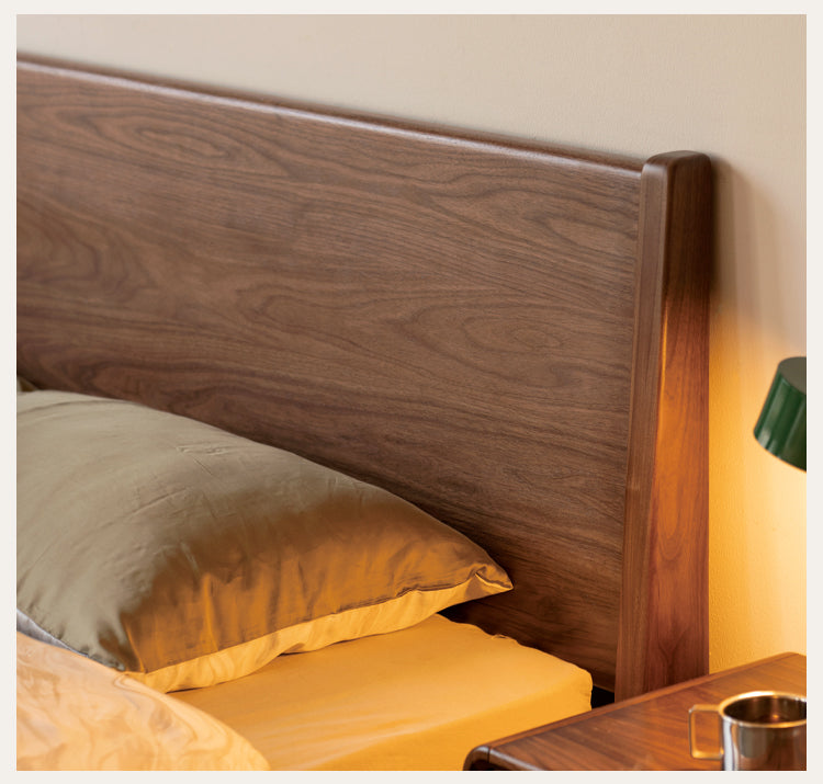 Black Walnut Solid Wood Bed