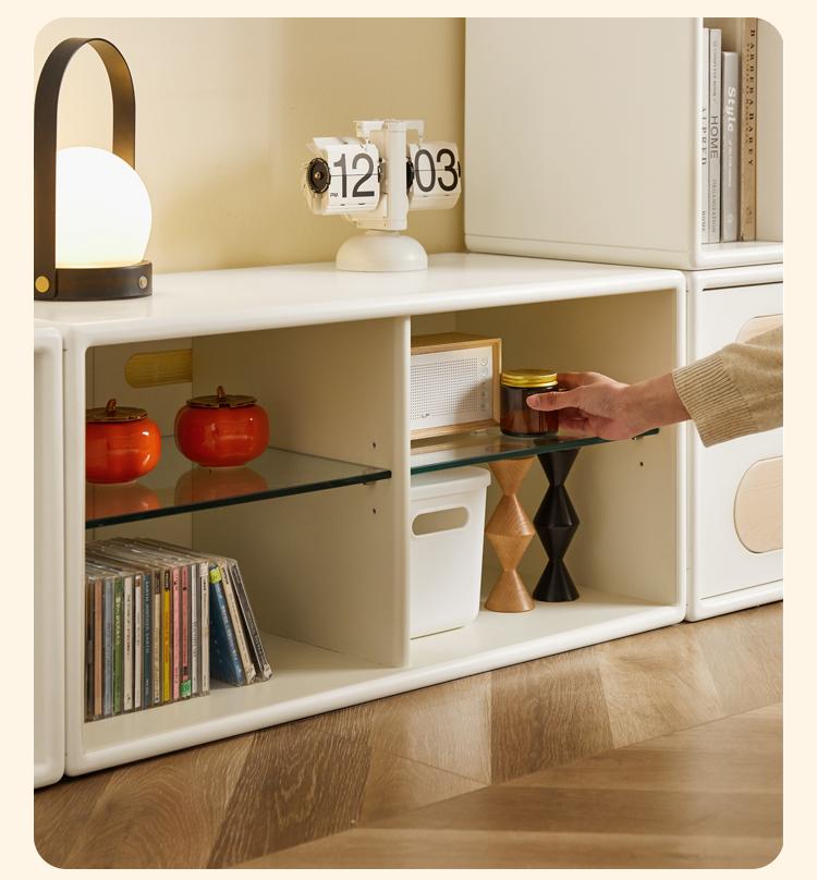 Rubber Solid wood Free Combination TV Cabinet.