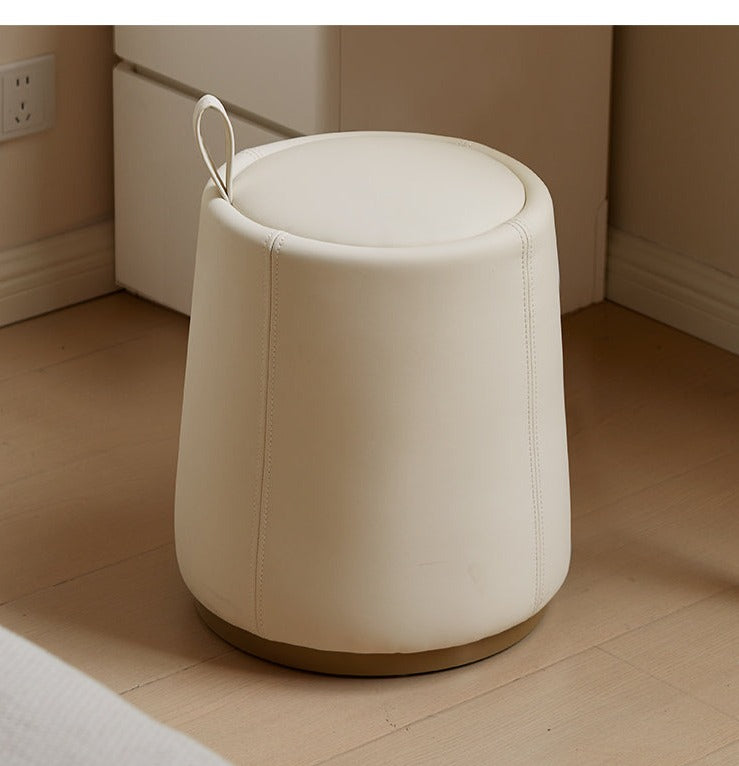 Light luxury organic leather makeup stool "
