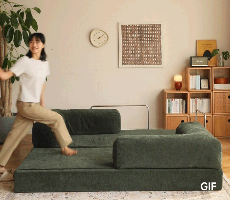 Fabric Modern Folding Dual-purpose Sofa,