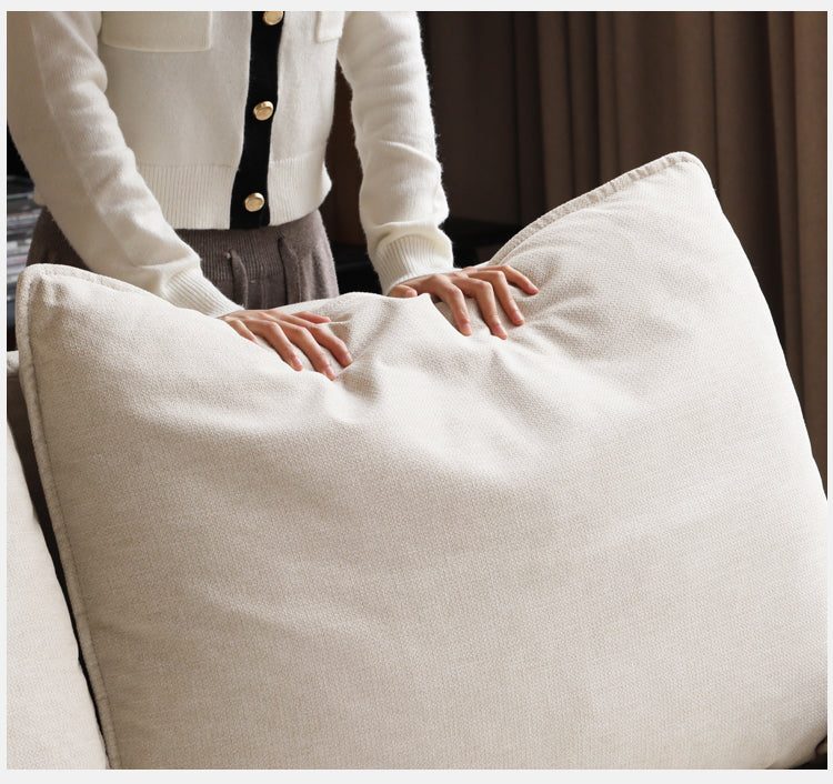 Black Walnut, Ash, Oak Solid Wood High Back Sofa.