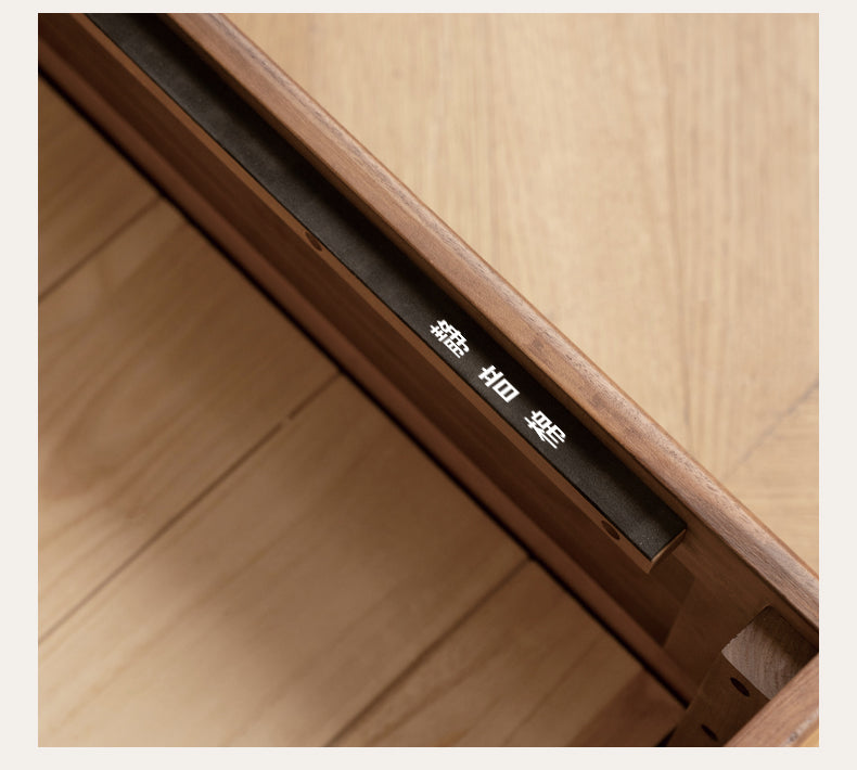 Black Walnut, Oak Solid Wood Bed Box Modern