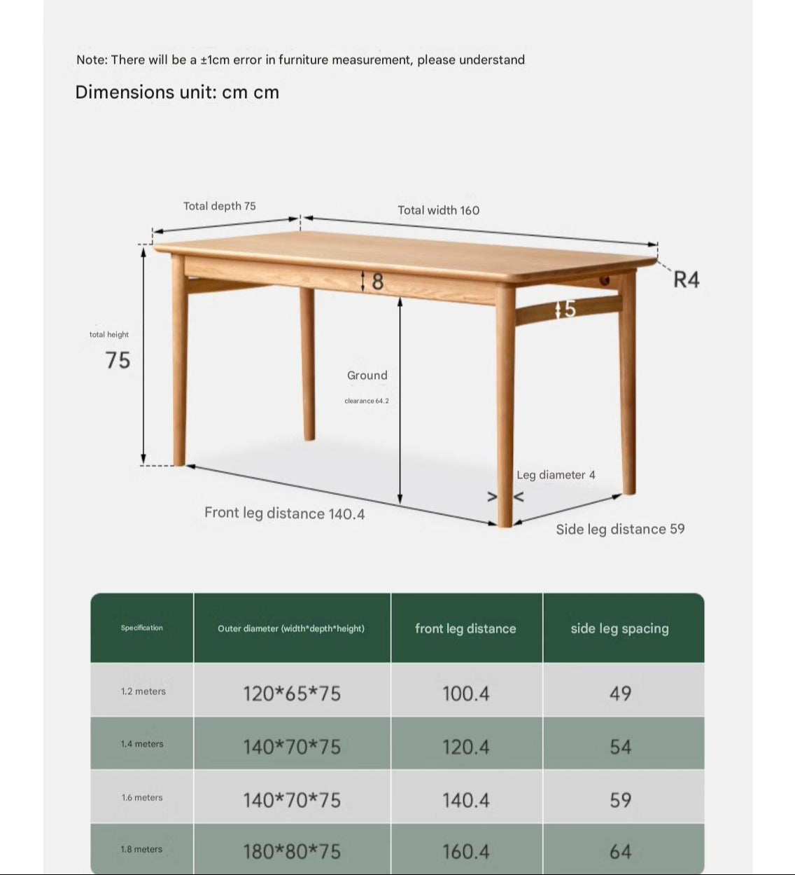 Ash Solid Wood Modern Dual-Purpose Tea Table.