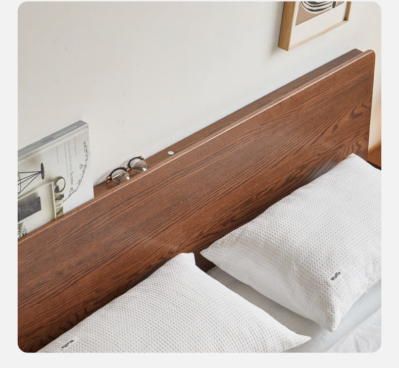 Black Walnut, Oak Suspended Luminous Box Bed