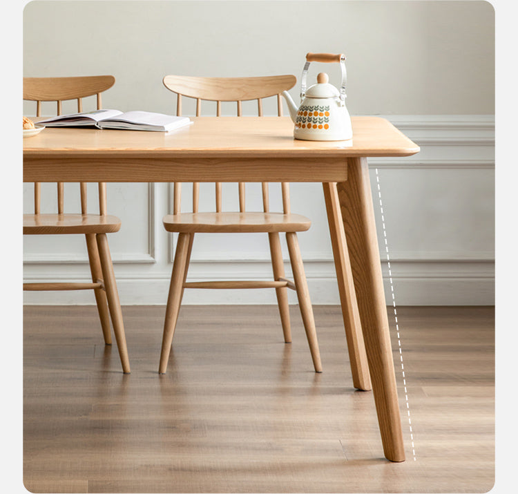 Oak, Ash Solid Wood Dining Table
