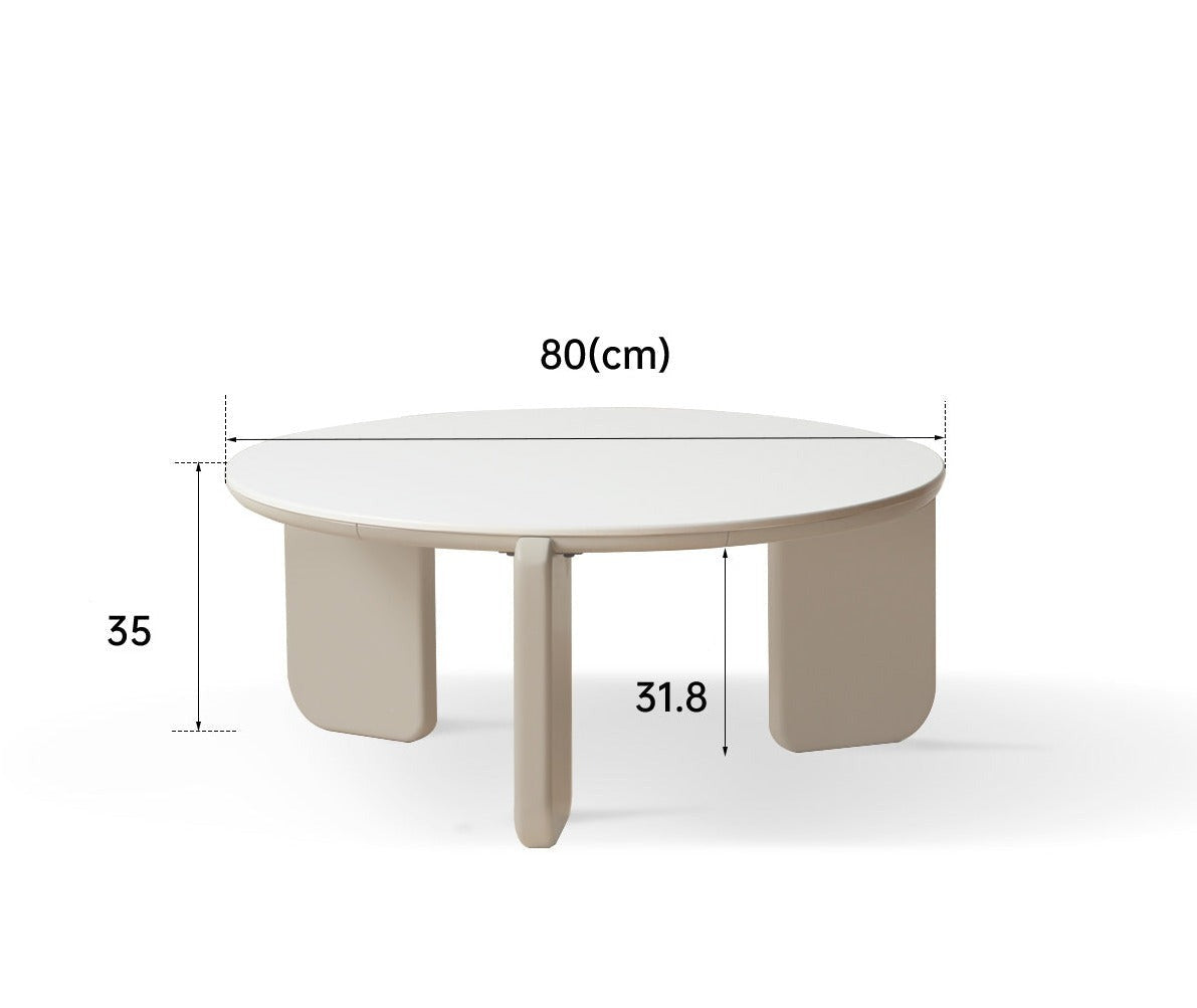 Slate coffee table Ash solid wood+