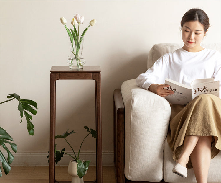 Black Walnut, Sandalwood Solid Double Layer Storage Flower Frame