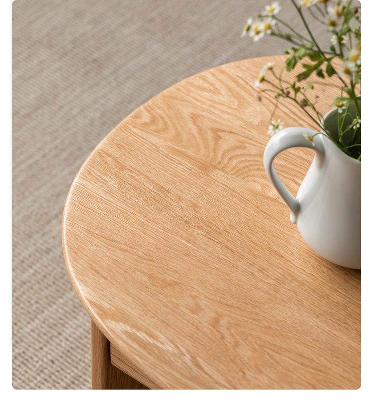 Oak, Beech Solid Wood Storage Coffee Table