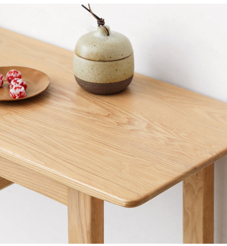 Ash solid wood porch table modern"