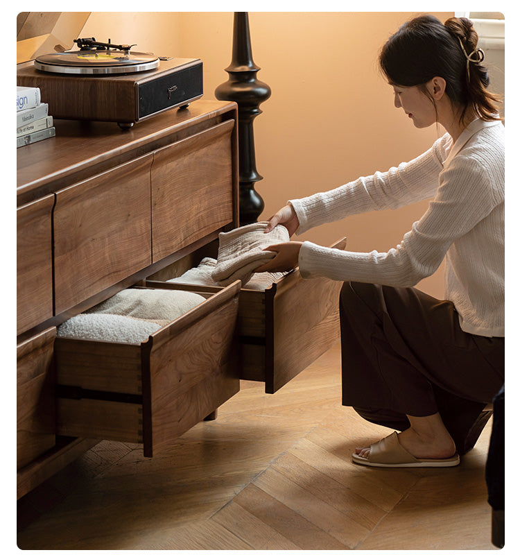 Black Walnut, Sandalwood Solid Wood Dresser
