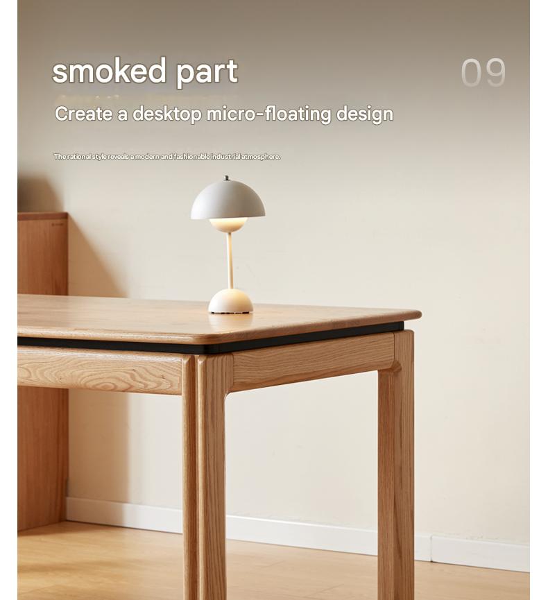 Ash, Oak Solid Wood Modern Dining Table