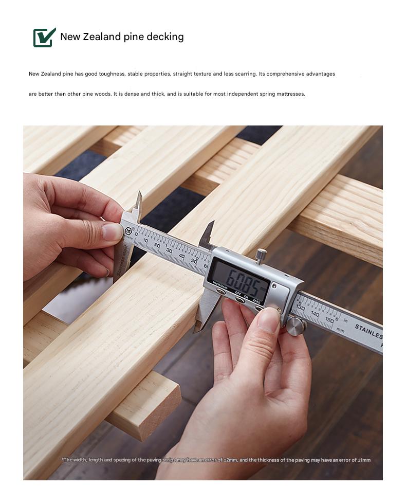 Cherry Wood, Black Walnut Solid Wood Box Bed