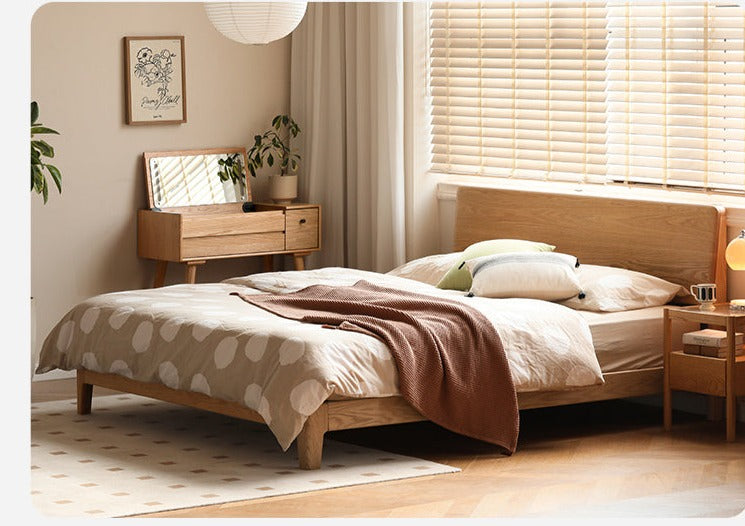 Oak Solid Wood Bed