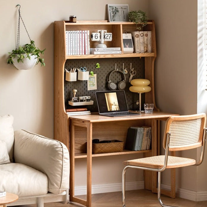 Solid wood shop folding desk