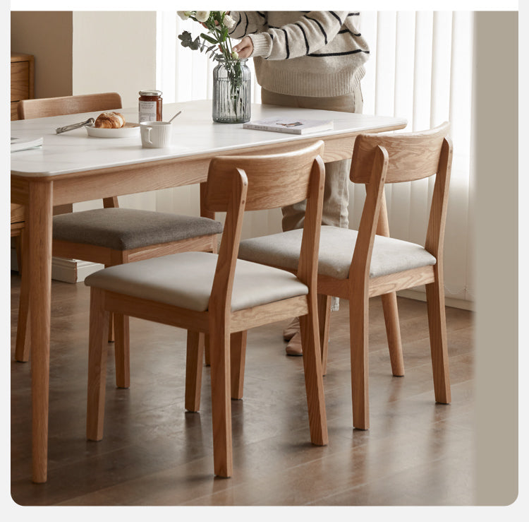 Black Walnut, Ash, Oak Solid Wood, Solid Rubberwood Dining Chair Set of 4
