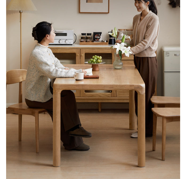 Ash Solid Wood Japanese Modern Dining Table