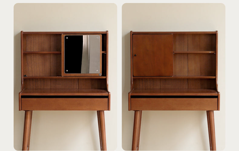 Poplar Solid Wood Retro Vanity Table.