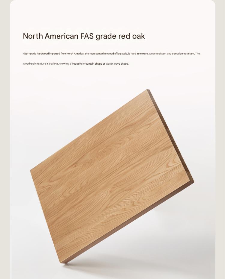 Oak Solid Wood Modern Suspension Bed