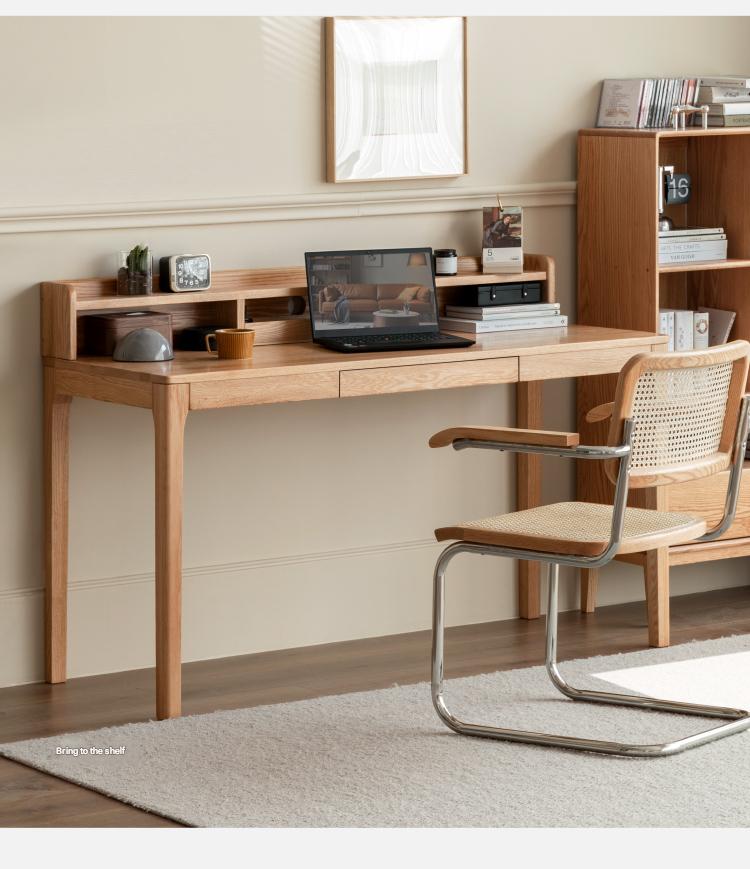 Oak Solid Wood Office Nordic Desk
