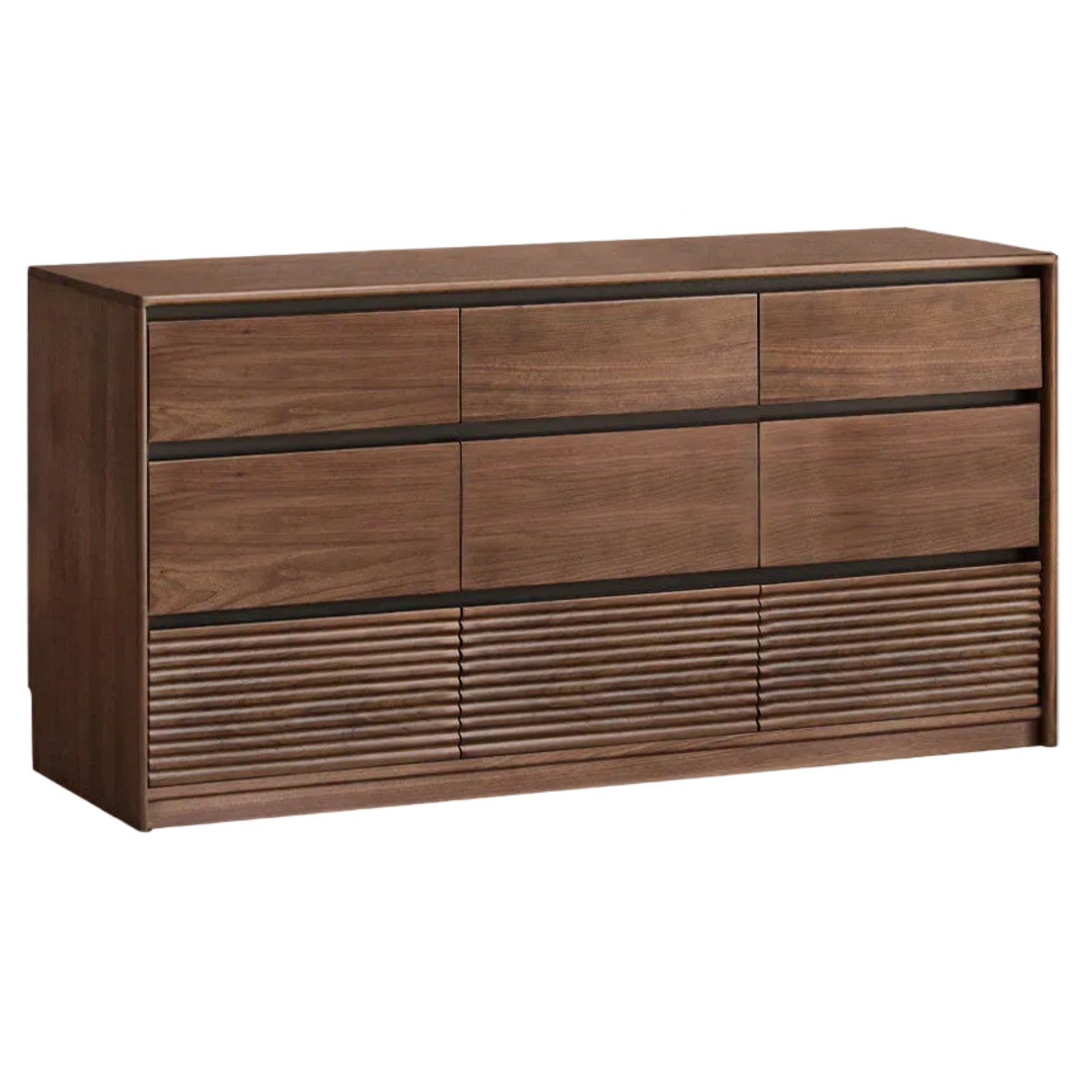 Black Walnut Solid Wood Italian Light Luxury Drawer