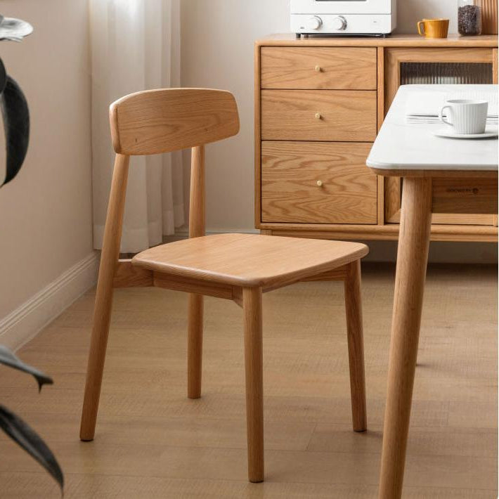 Set 4 pcs Black Walnut, White Ash, Ash, Oak, Cherry, Beech, Solid Rubberwood Dining Chair