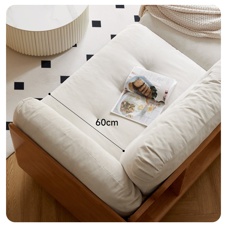 Rubber Solid Wood Modern Soft Sofa
