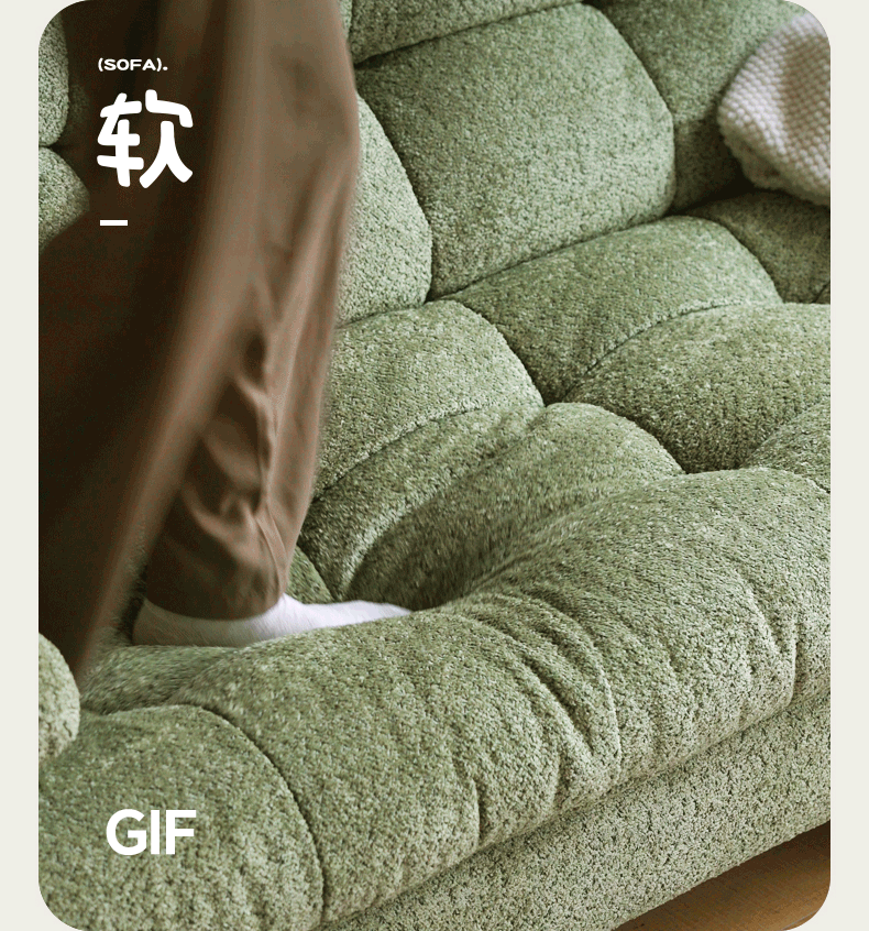 Fabric Sleeper Sofa Modern Simple