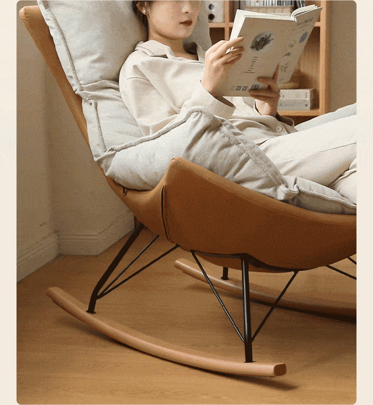 Mid Century Modern Rocking Armchair)